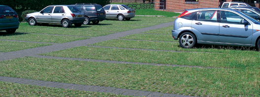 Utiliser les pavés de grille Leiyuan herbe fait un stationnement facile
